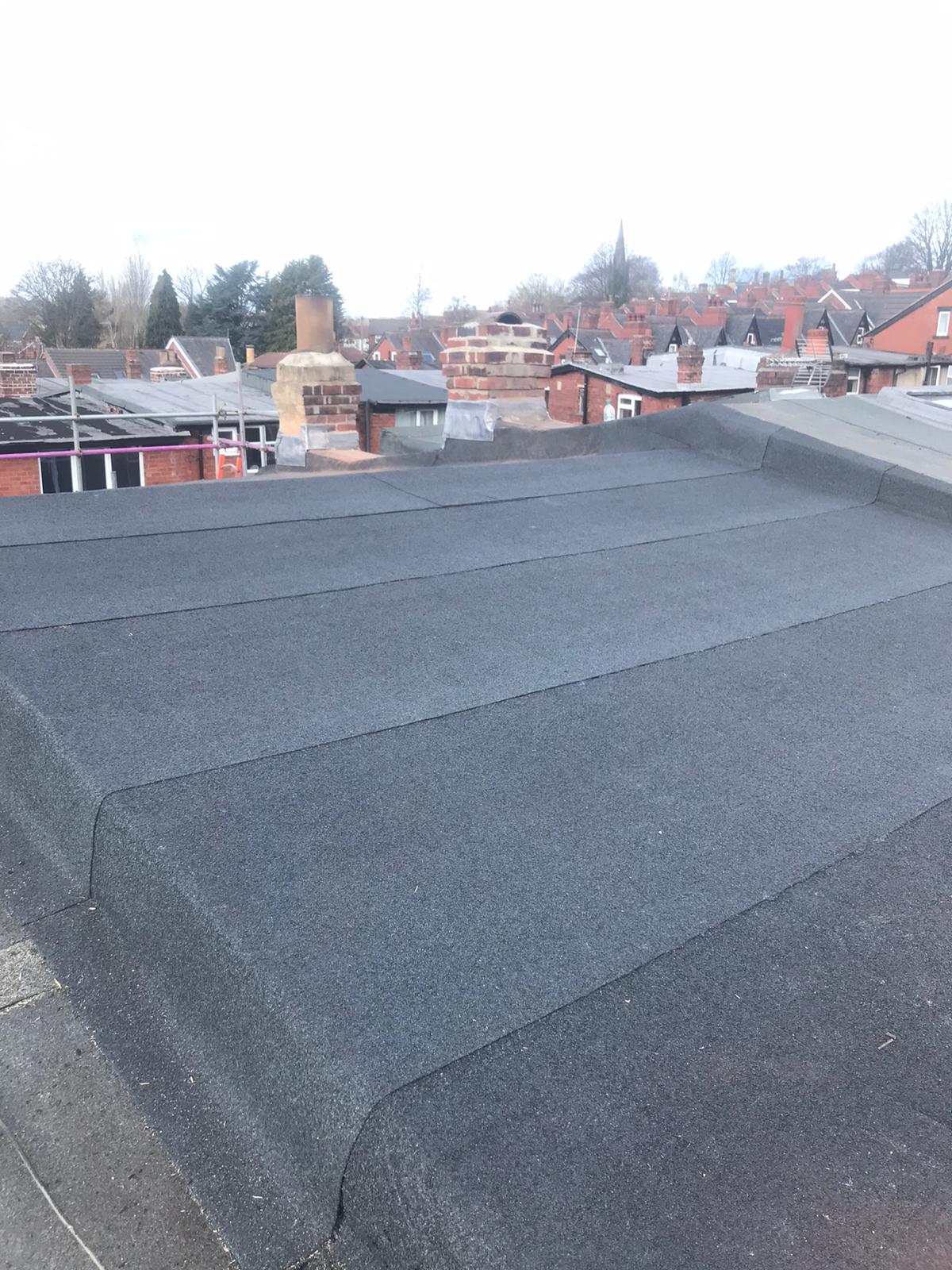 Felt roofing repairs