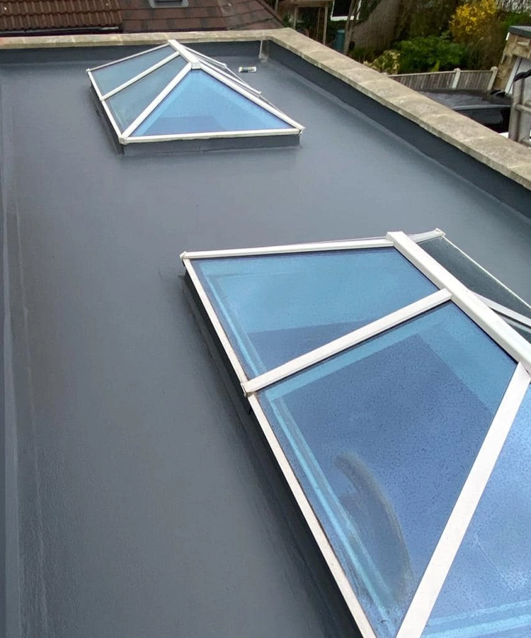 Skylights and GRP roof