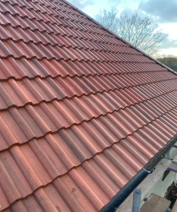 Red tile roof repair