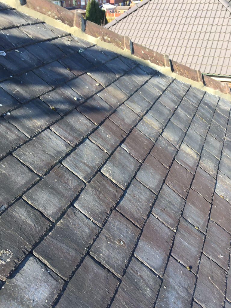 Slate roof repair